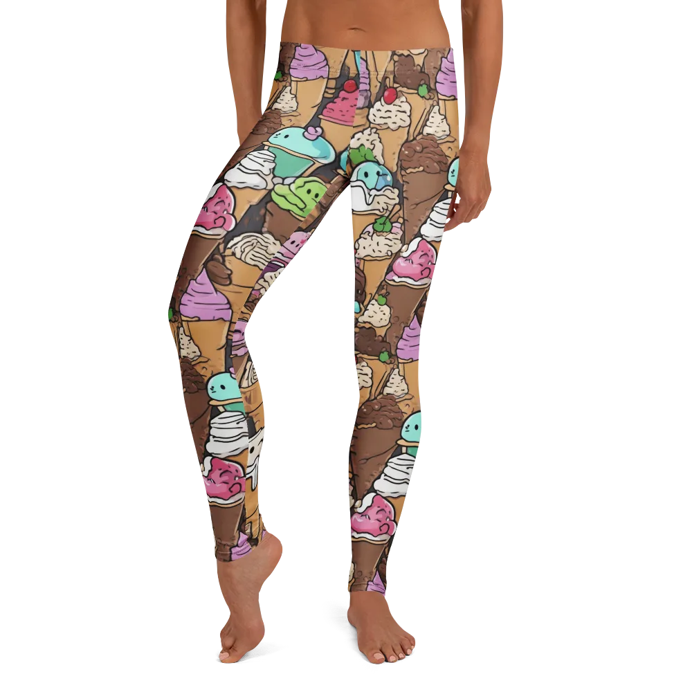 Gelato Carnival on Leggings — Front