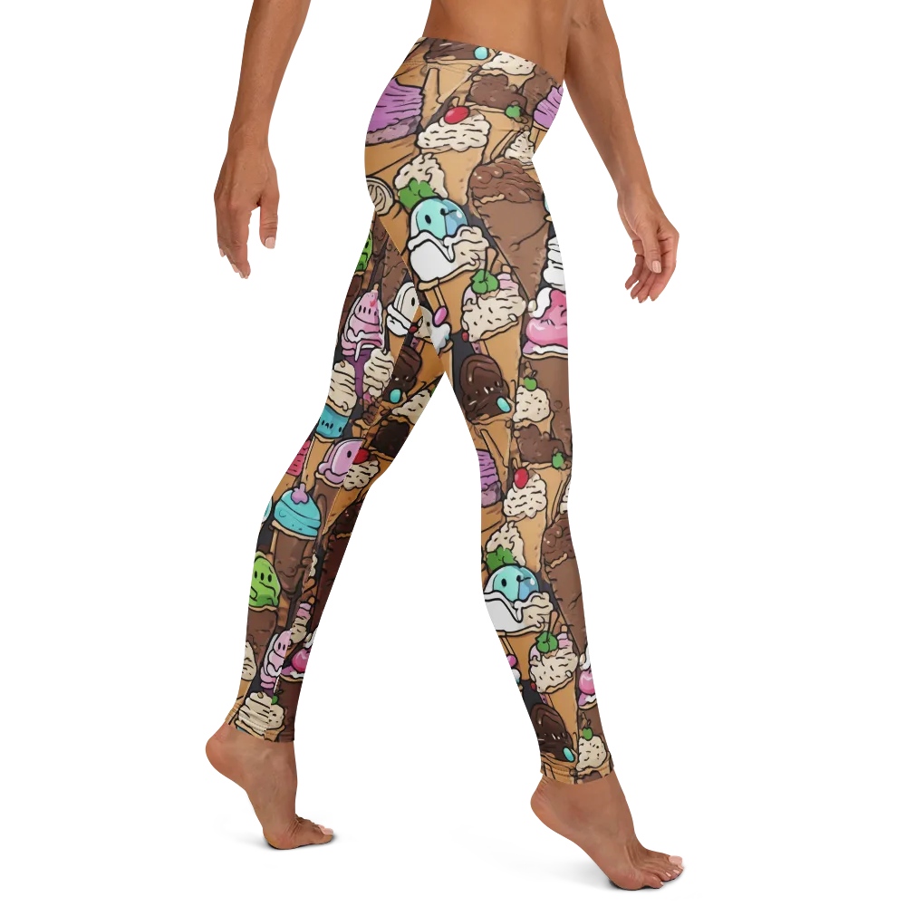 Gelato Carnival on Leggings — Right