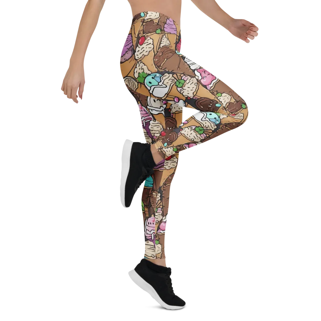 Gelato Carnival on Leggings — Right