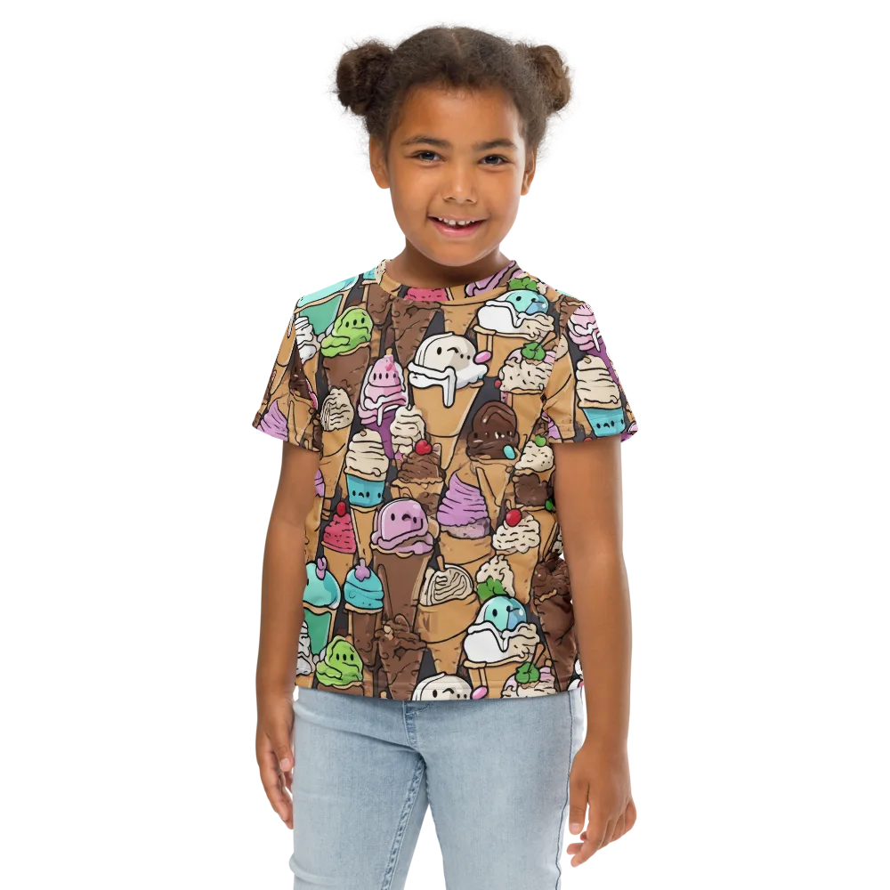 Gelato Carnival on Kids Crew Neck T-Shirt — Front