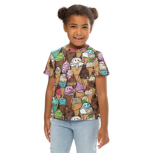 Gelato Carnival on a Kids Crew Neck T-Shirt