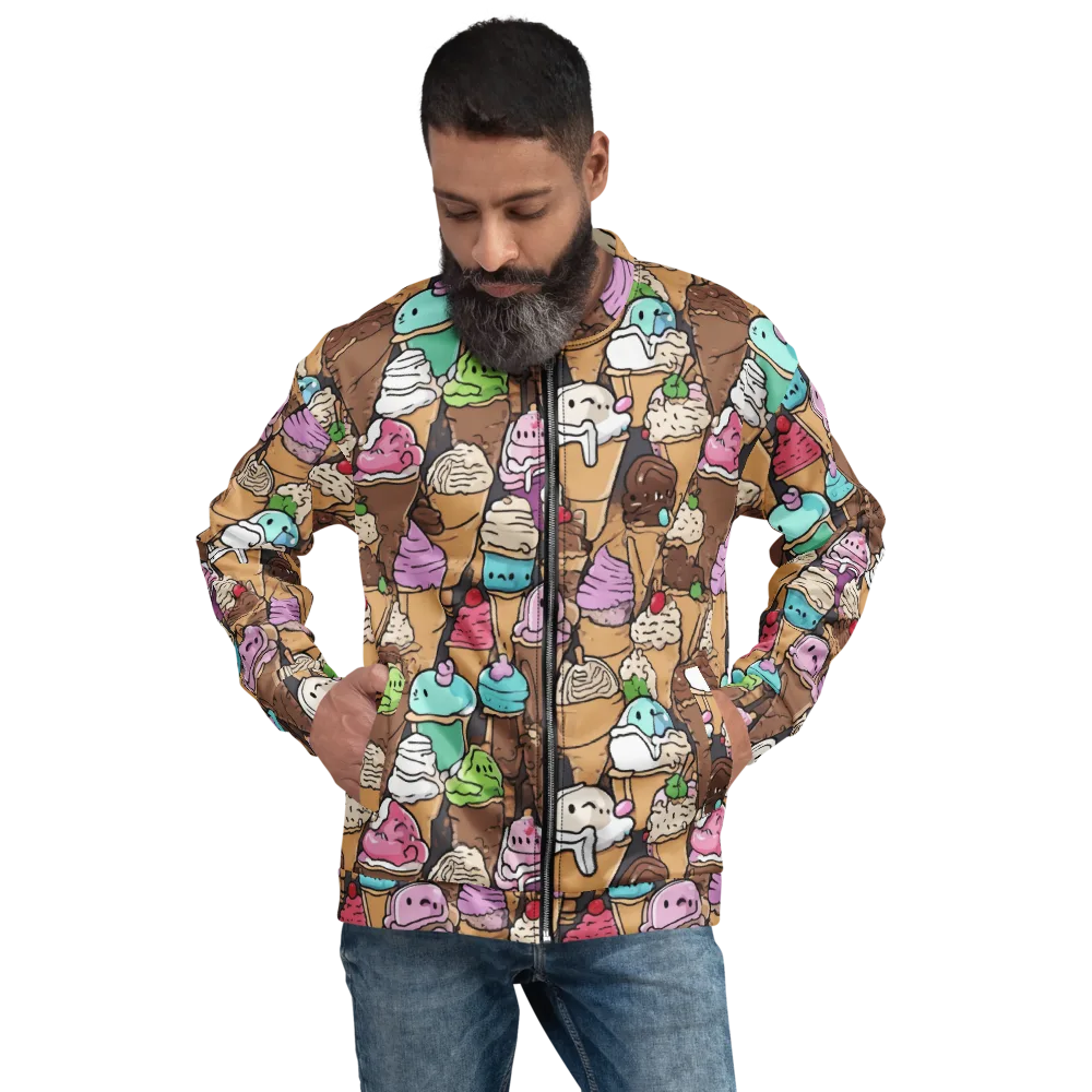 Gelato Carnival on Bomber Jacket — Front