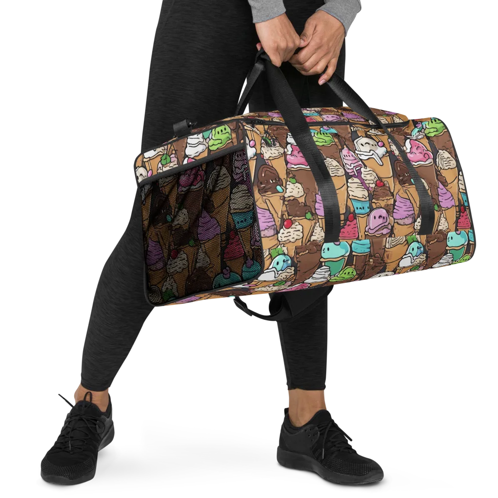 Gelato Carnival on Duffle Bag — Right Front