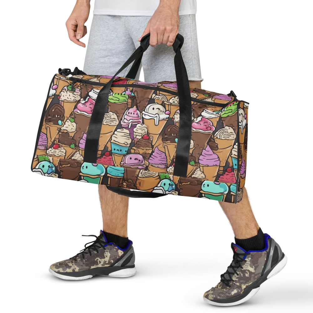 Gelato Carnival on Duffle Bag — Front