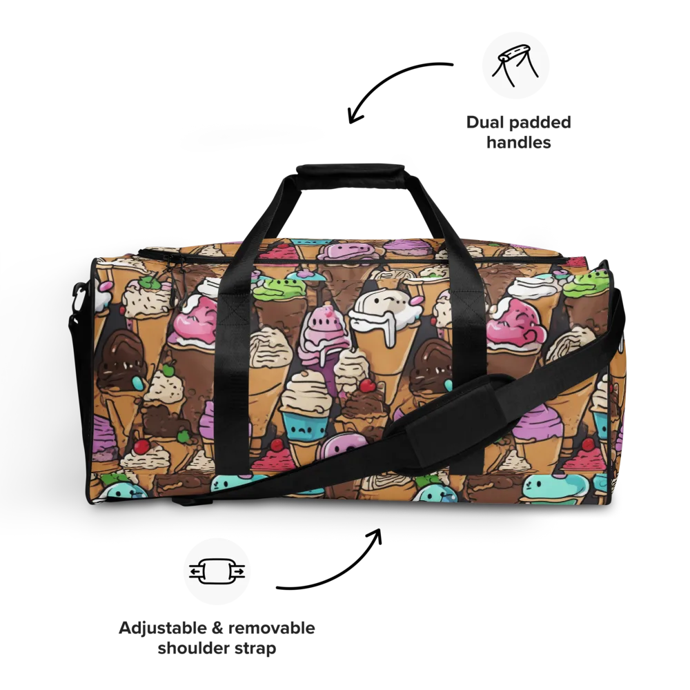 Gelato Carnival on Duffle Bag — Front