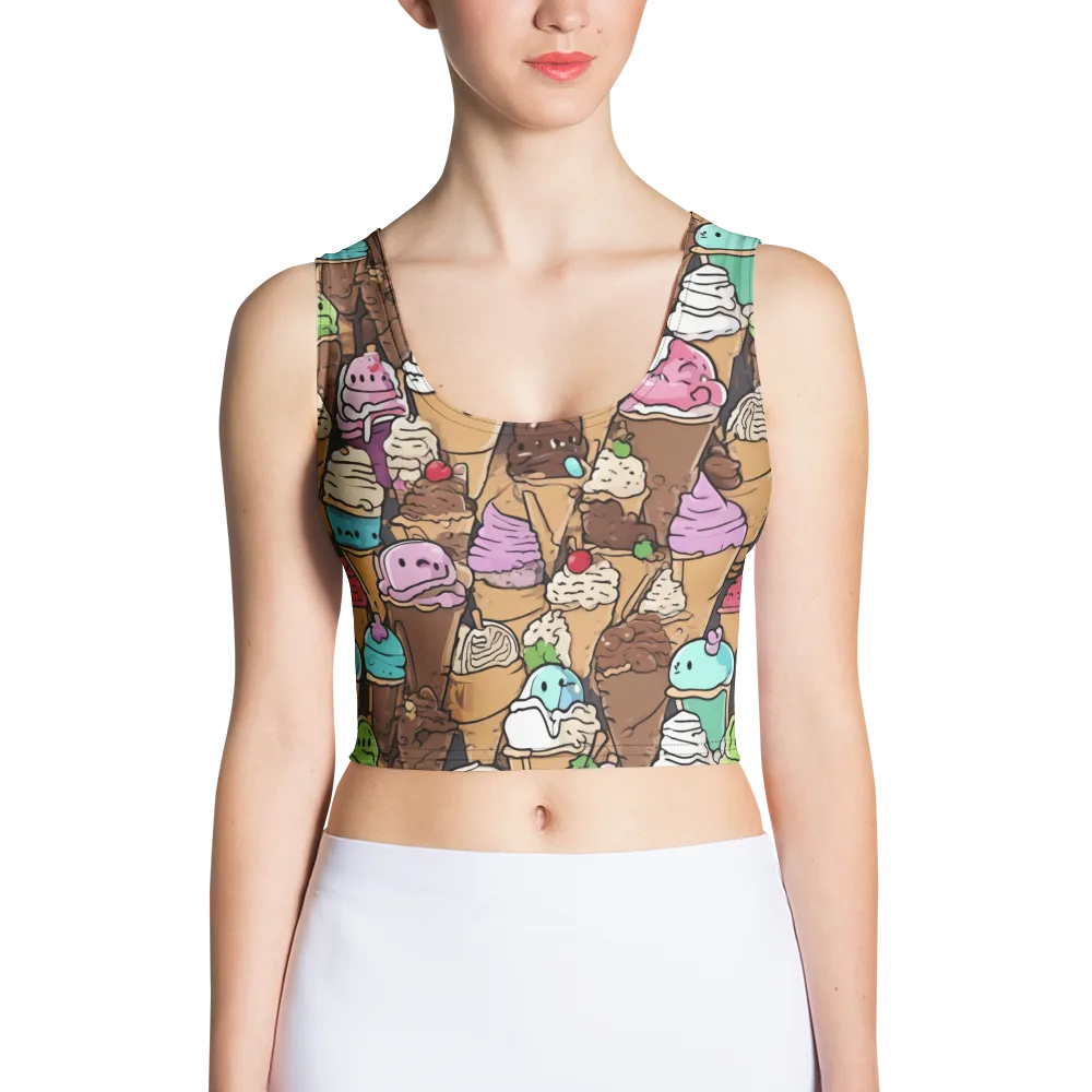 Gelato Carnival on Crop Top — Front