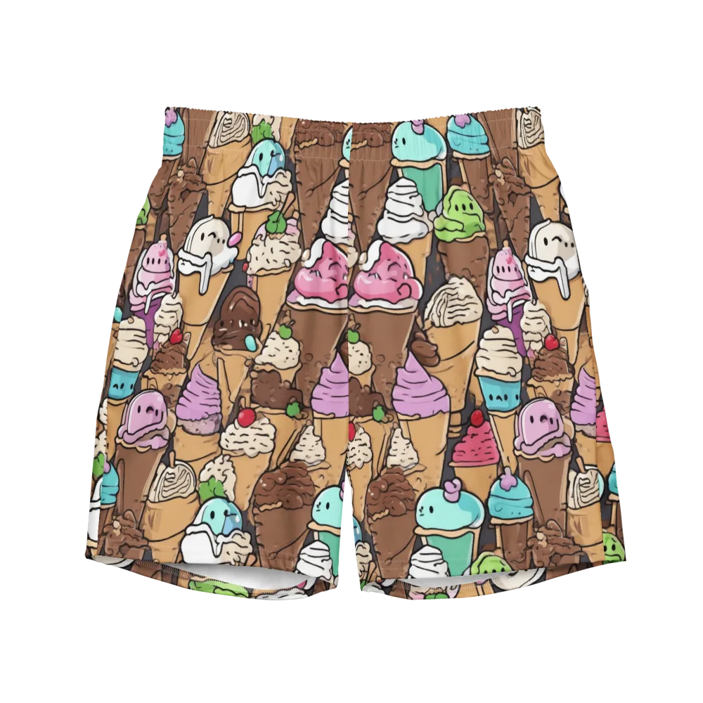 Gelato Carnival on Swim Trunks — Front
