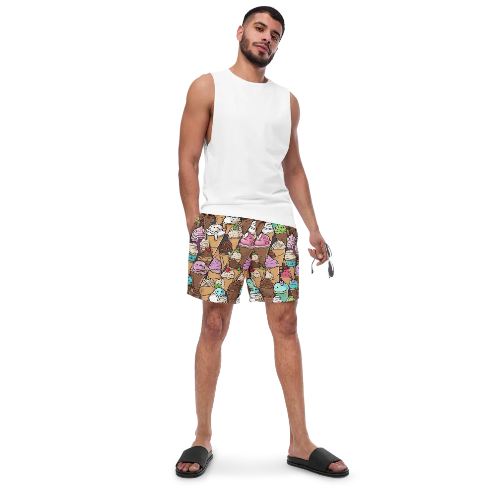 Gelato Carnival on Swim Trunks — Front
