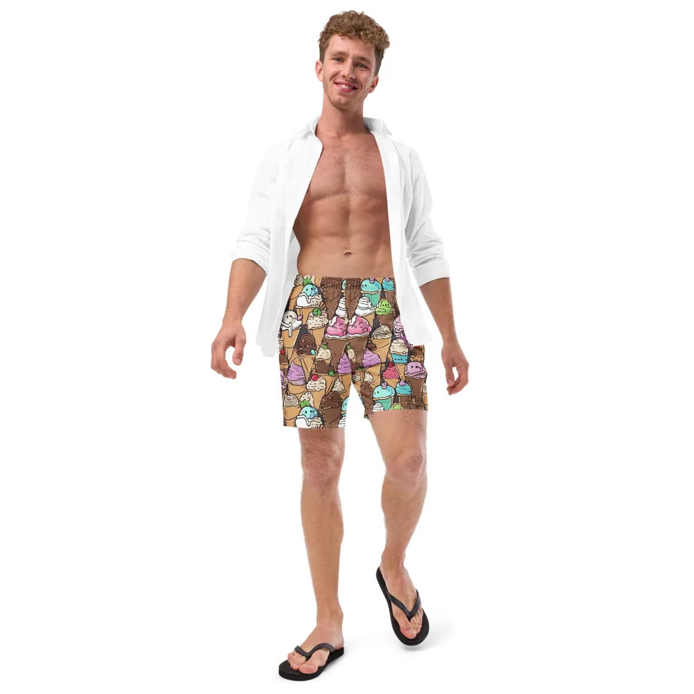 Gelato Carnival on Swim Trunks — Front