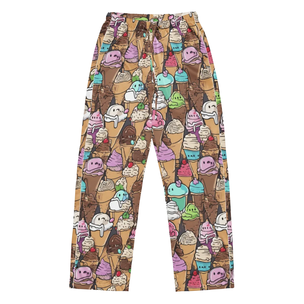 Gelato Carnival on Women's Pajama Pants — Front