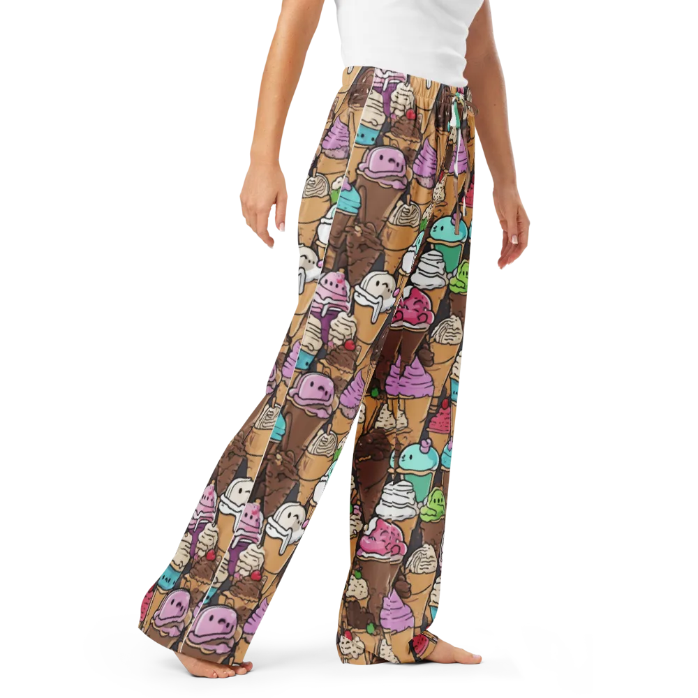 Gelato Carnival on Women's Pajama Pants — Right Front