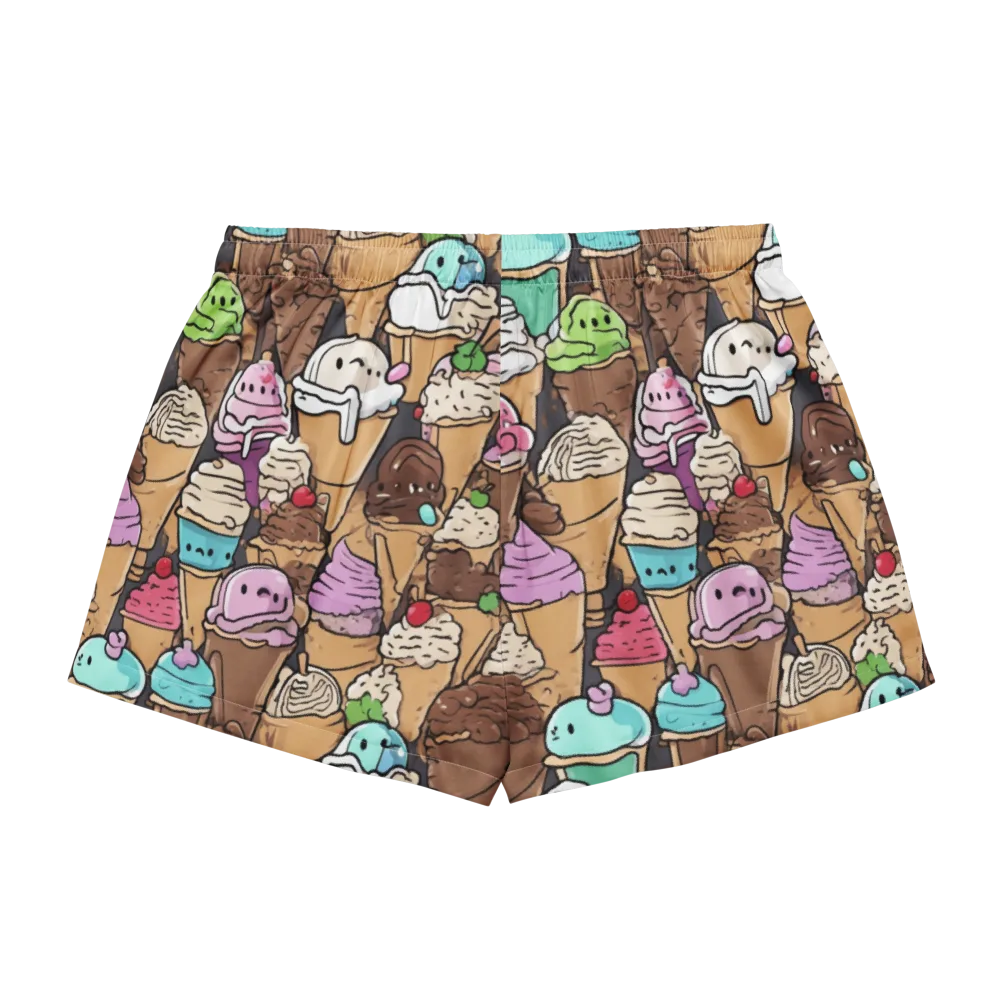 Gelato Carnival on Women's Pajama Shorts — Back