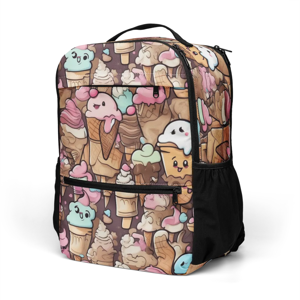 Sugar Swirl Parade on Utility Backpack — Left Front
