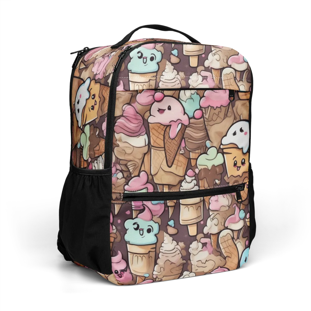 Sugar Swirl Parade on Utility Backpack — Right Front