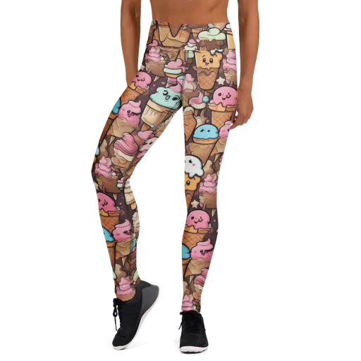 Sugar Swirl Parade on a Yoga Leggings