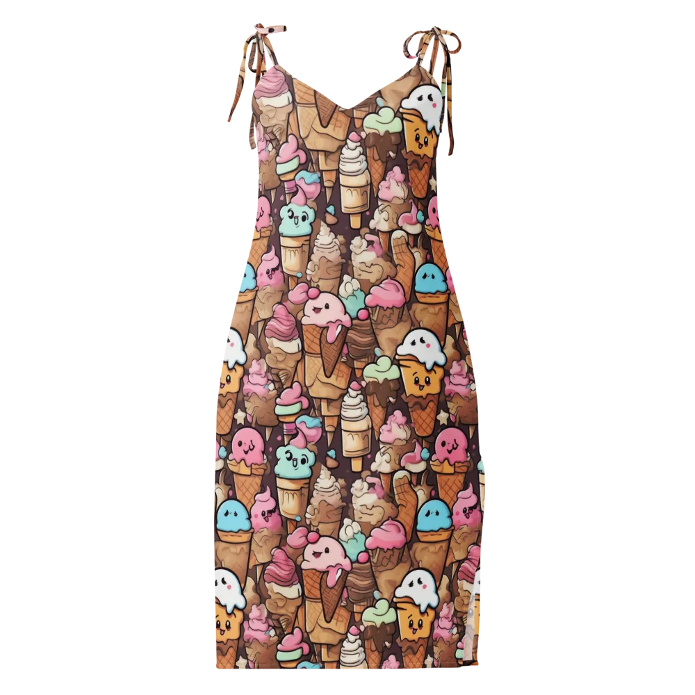 Sugar Swirl Parade on Slip Dress — Front