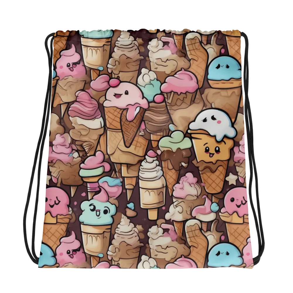 Sugar Swirl Parade on Drawstring Bag — Photo