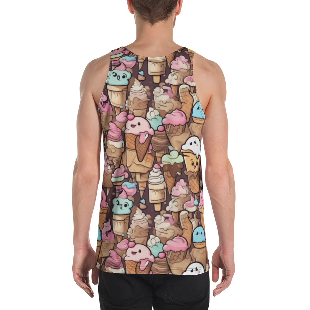 Sugar Swirl Parade on Men's Tank Top — Back