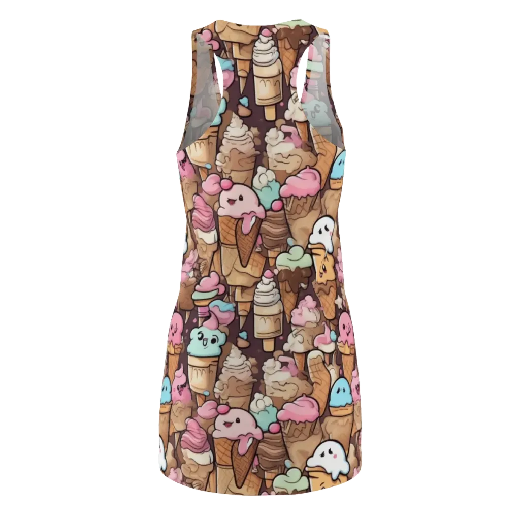 Sugar Swirl Parade on Racerback Dress — Back
