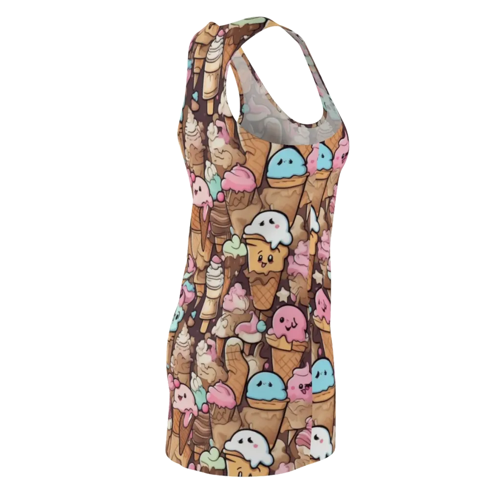 Sugar Swirl Parade on Racerback Dress — Back Side