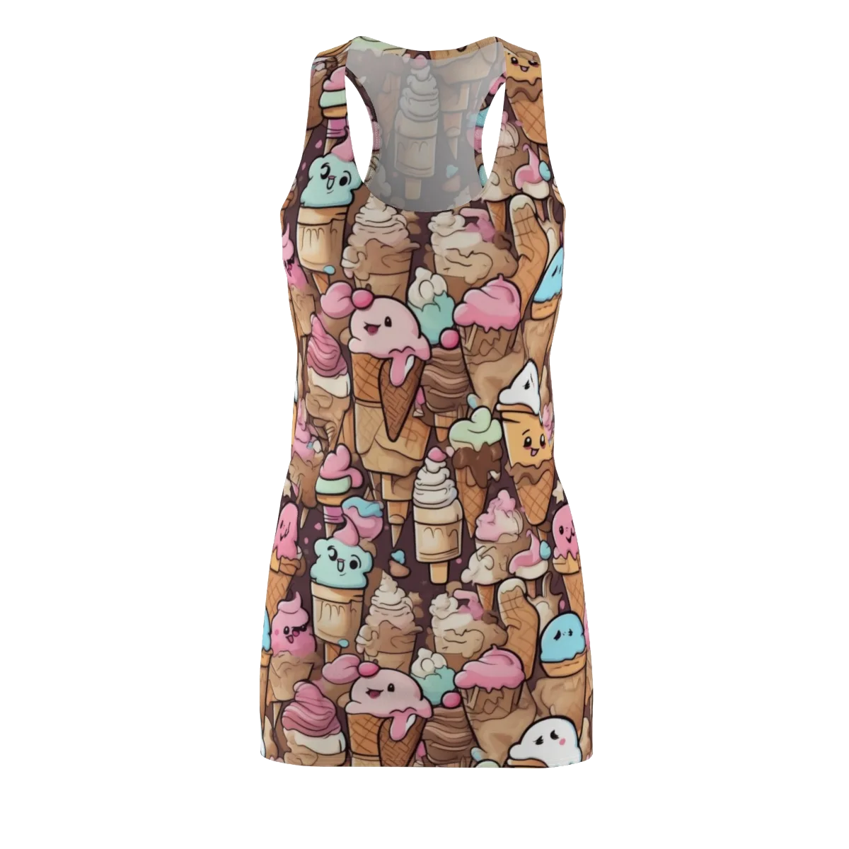 Sugar Swirl Parade on Racerback Dress — Front
