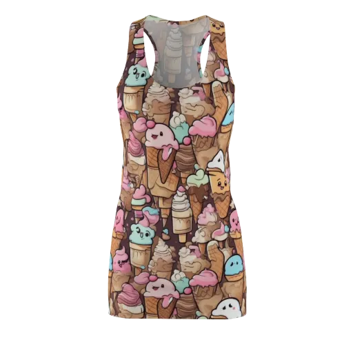 Sugar Swirl Parade on a Racerback Dress