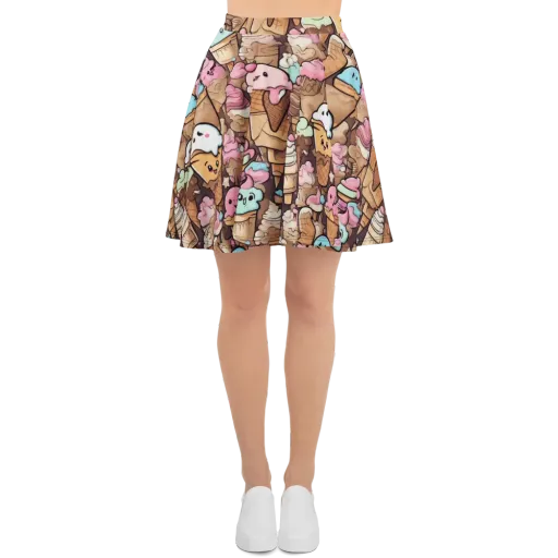 Sugar Swirl Parade on a Skater Skirt