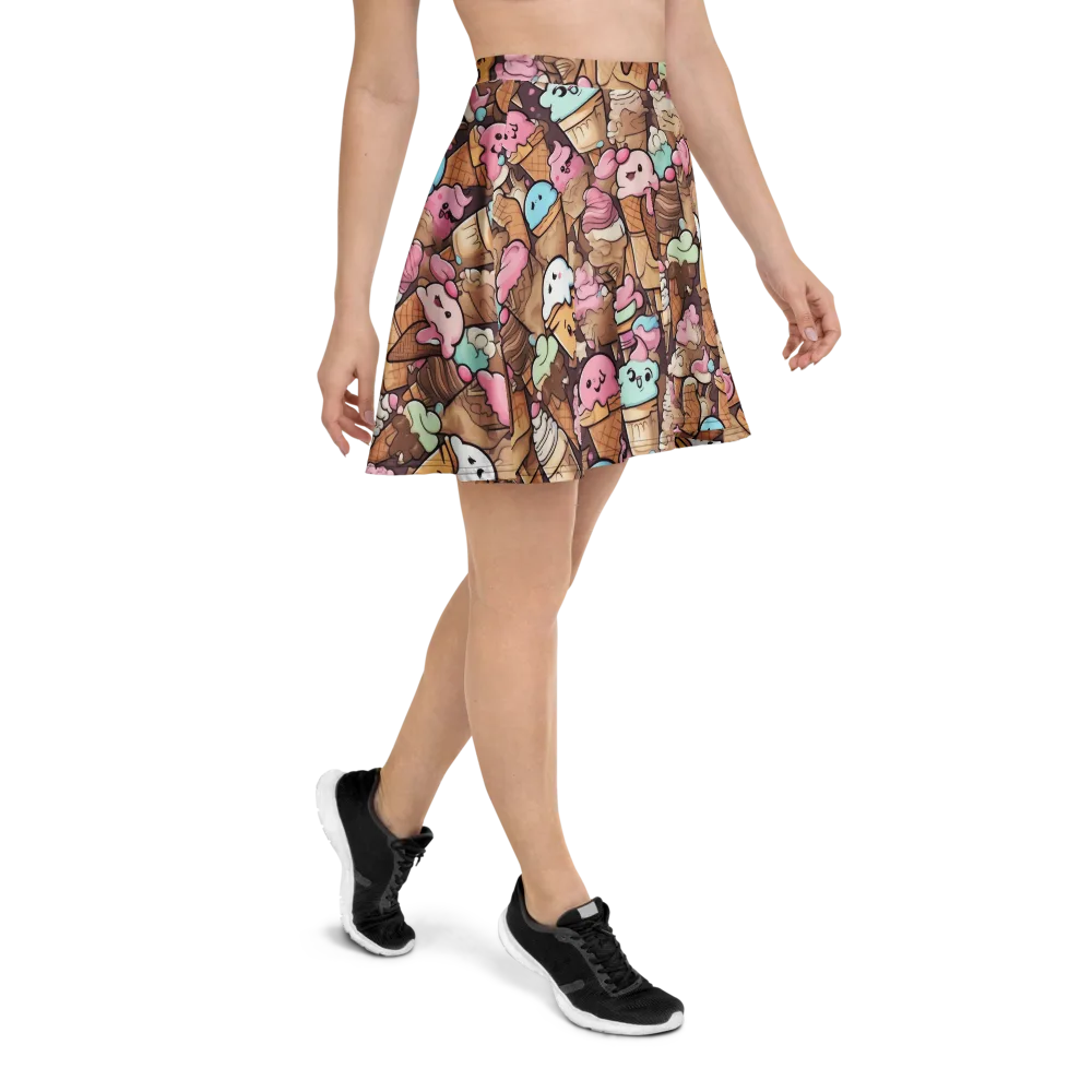 Sugar Swirl Parade on Skater Skirt — Right