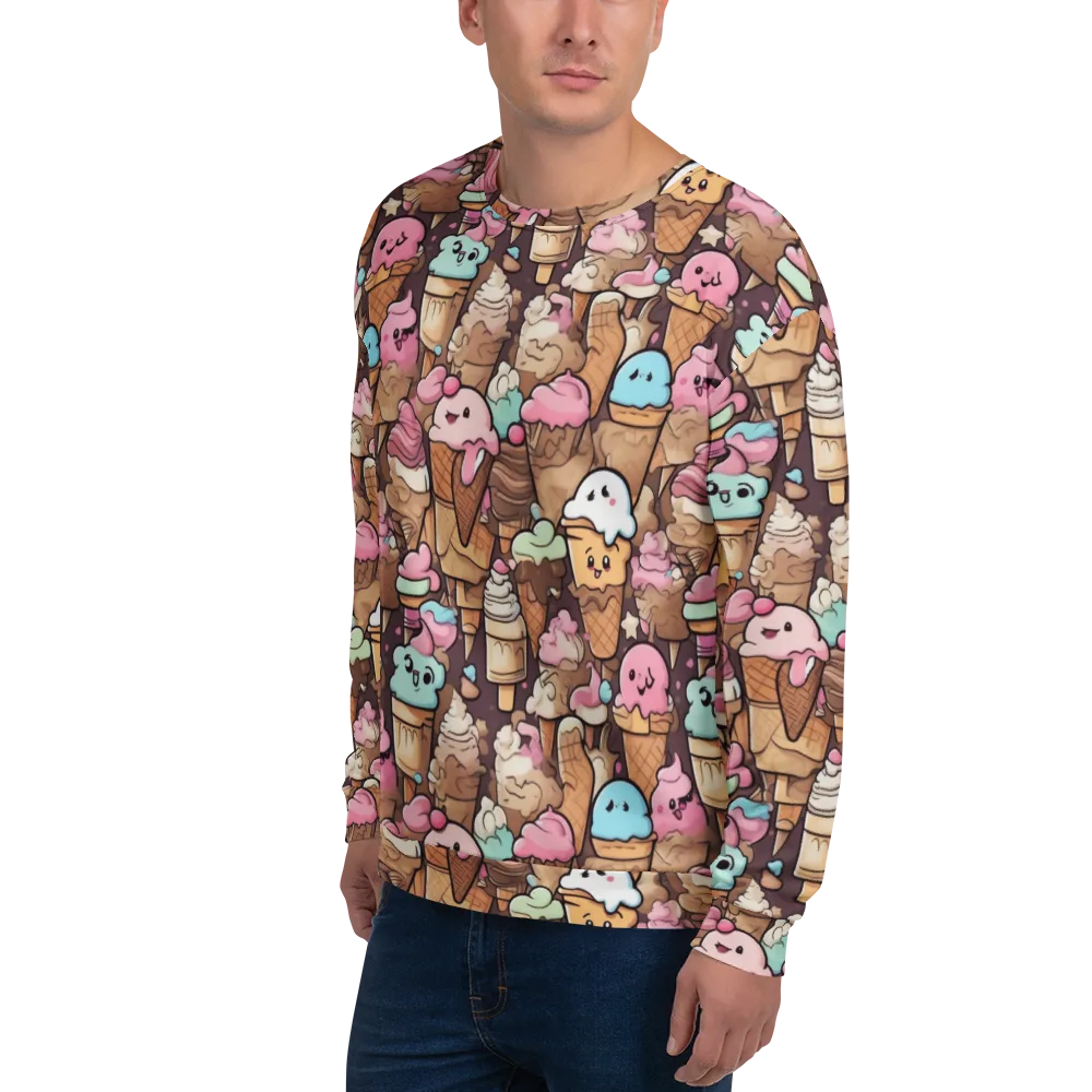 Sugar Swirl Parade on Sweatshirt — Left Front