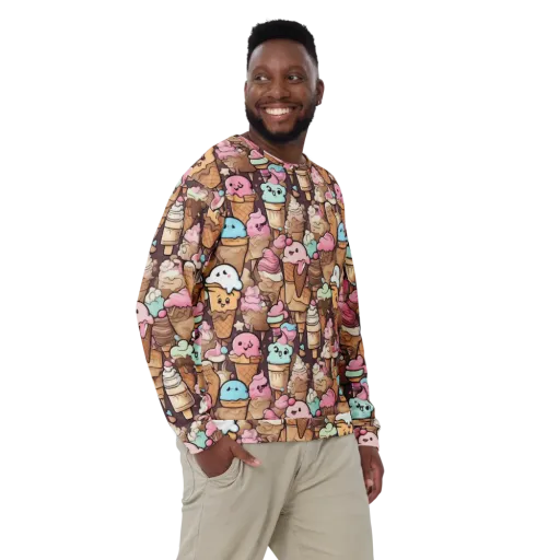 Sugar Swirl Parade on a Sweatshirt