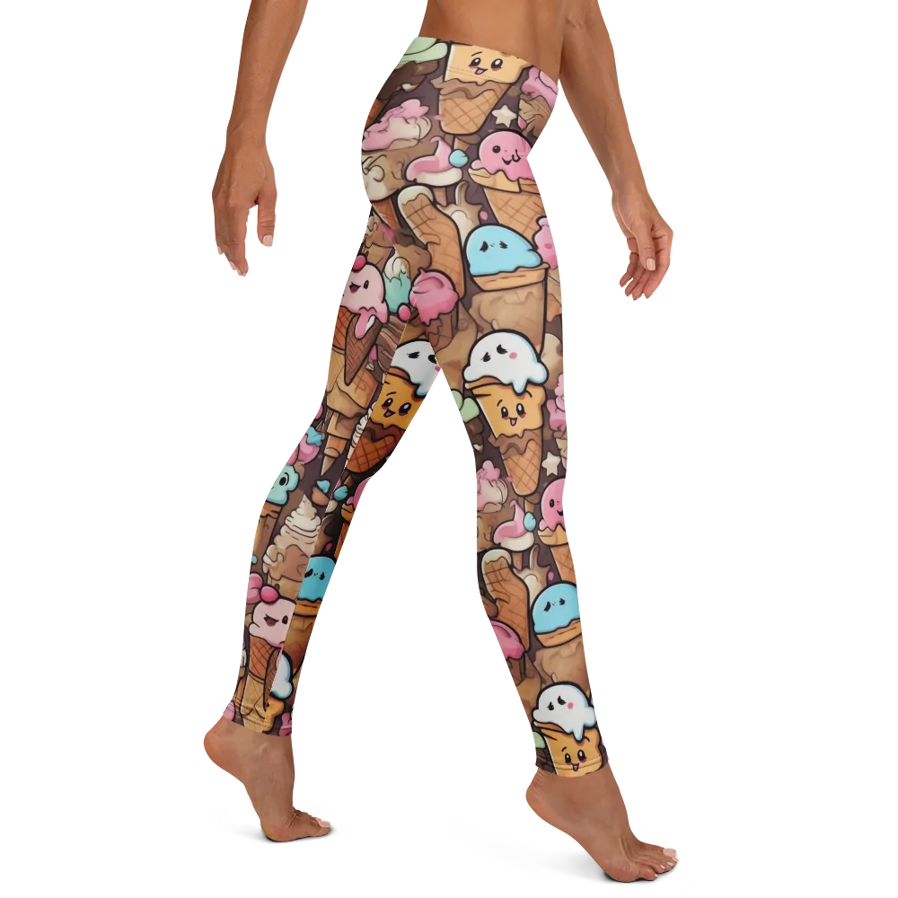Sugar Swirl Parade on Leggings — Right