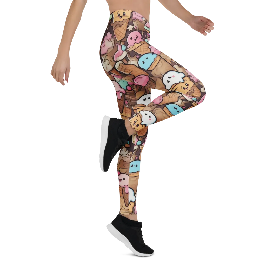 Sugar Swirl Parade on Leggings — Right