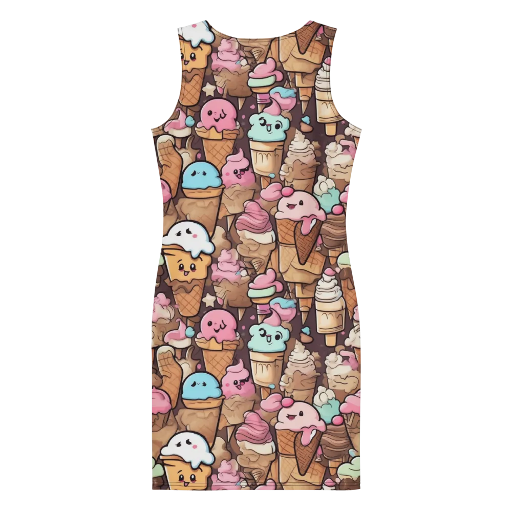 Sugar Swirl Parade on Bodycon Dress — Back