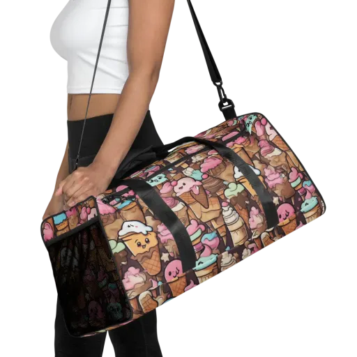 Sugar Swirl Parade on a Duffle Bag