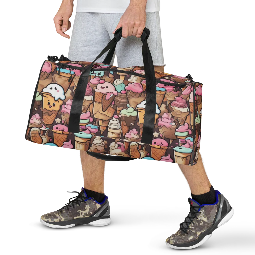 Sugar Swirl Parade on Duffle Bag — Front
