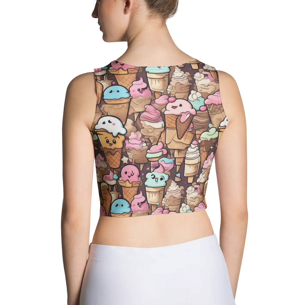 Sugar Swirl Parade on Crop Top — Back