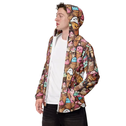 Sugar Swirl Parade on a Men's Windbreaker