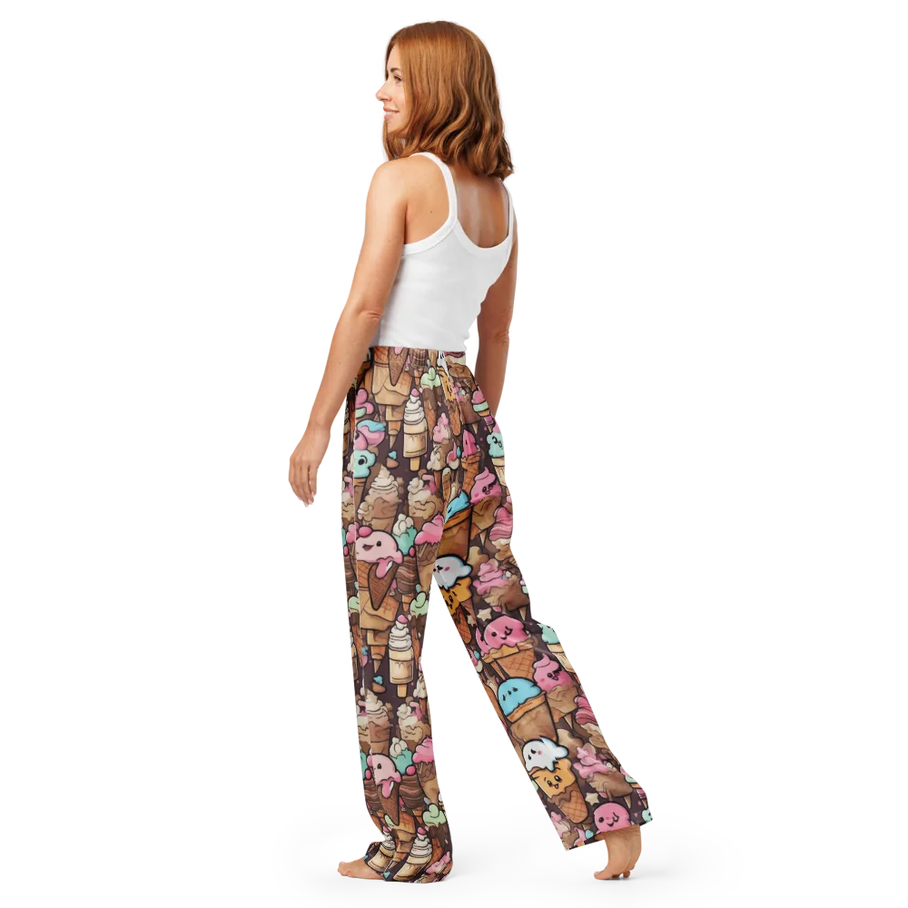 Sugar Swirl Parade on Women's Pajama Pants — Back