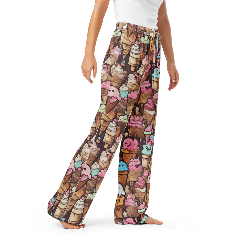 Sugar Swirl Parade on Women's Pajama Pants — Right Front