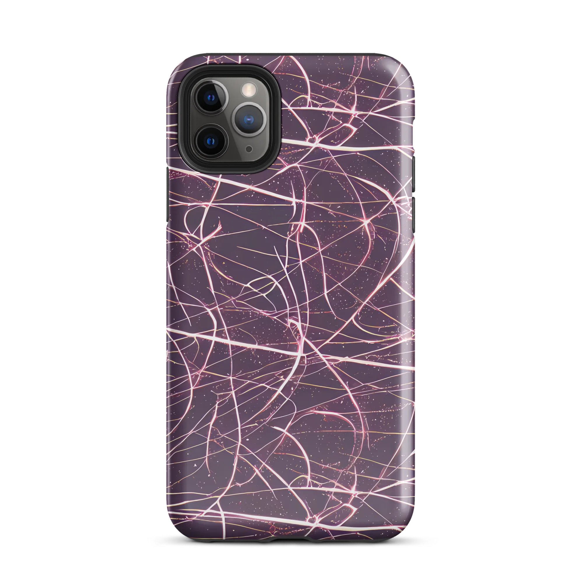 Plum Static on Tough Case for iPhone® — Front