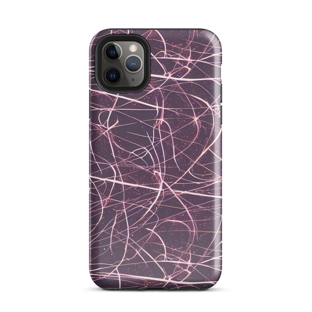 Plum Static on Tough Case for iPhone® — Front