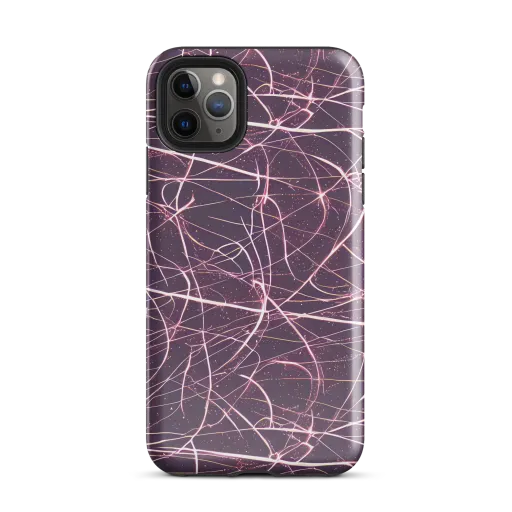 Plum Static on a Tough Case for iPhone®