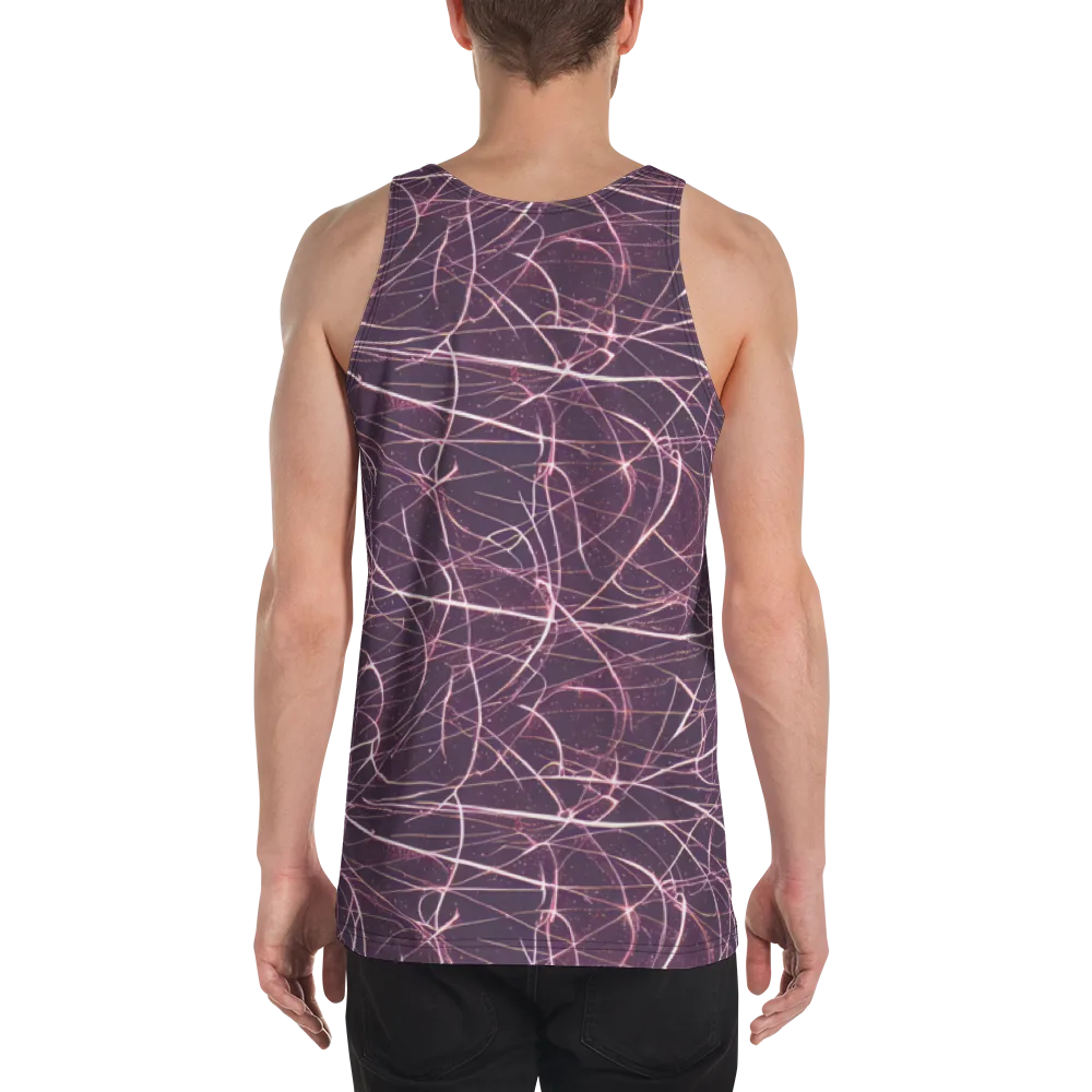Plum Static on Men's Tank Top — Back