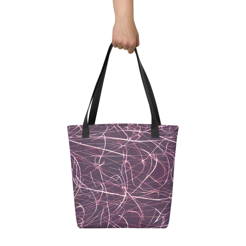 Plum Static on Tote Bag — Front