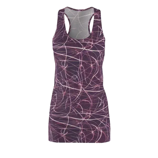 Plum Static on a Racerback Dress