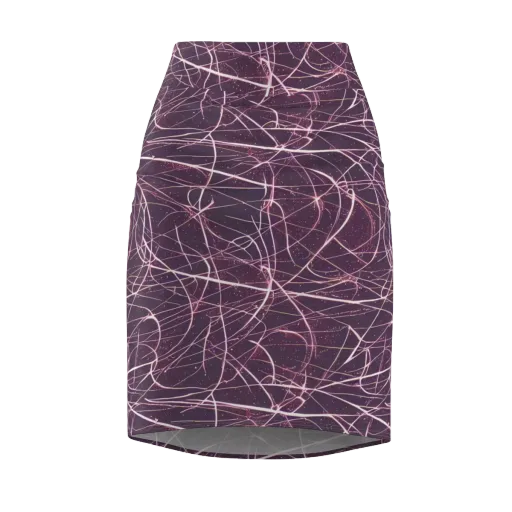 Plum Static on a Pencil Skirt