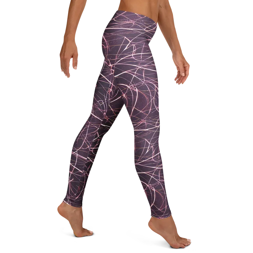 Plum Static on Leggings — Right