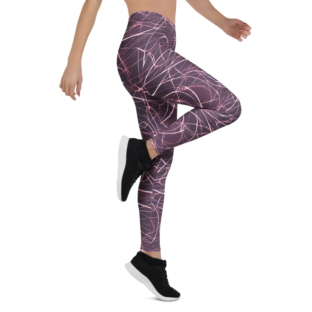 Plum Static on Leggings — Right