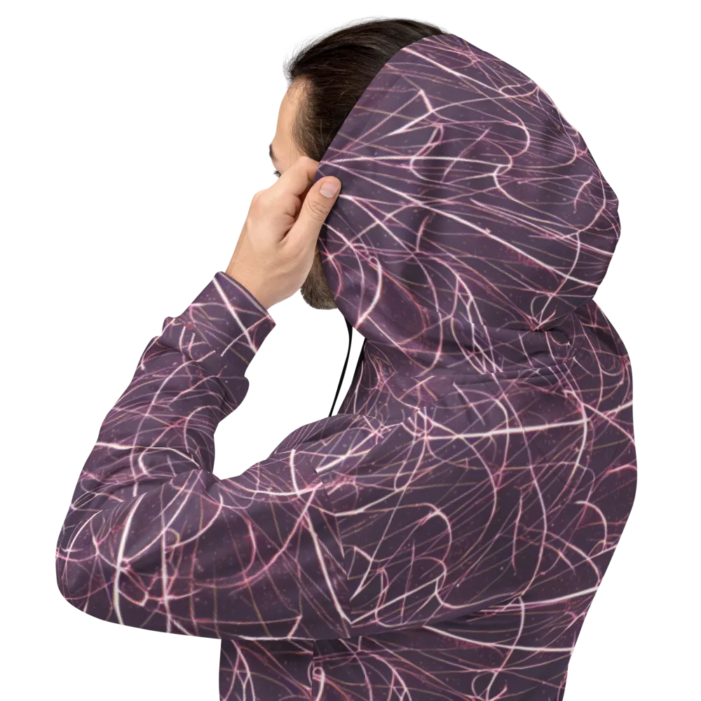 Plum Static on Hoodie — Back
