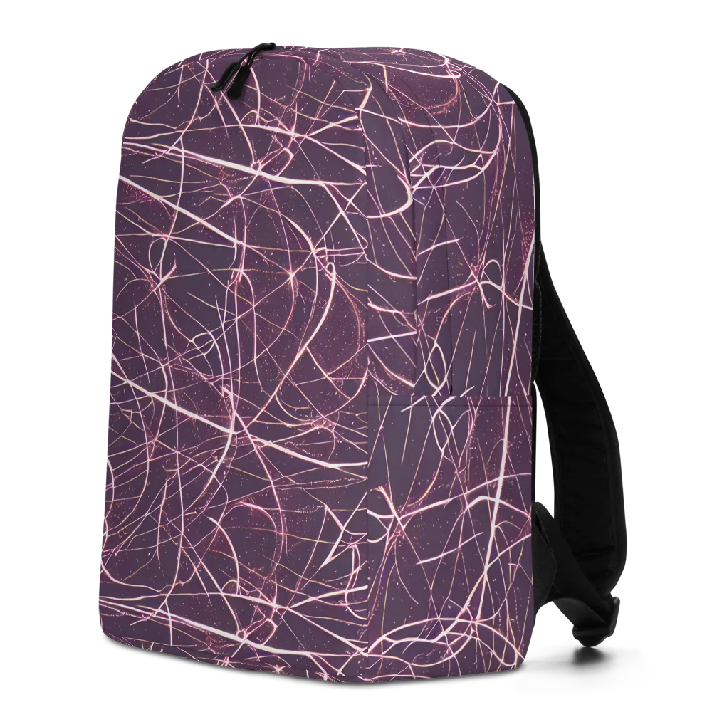 Plum Static on Minimalist Backpack — Left